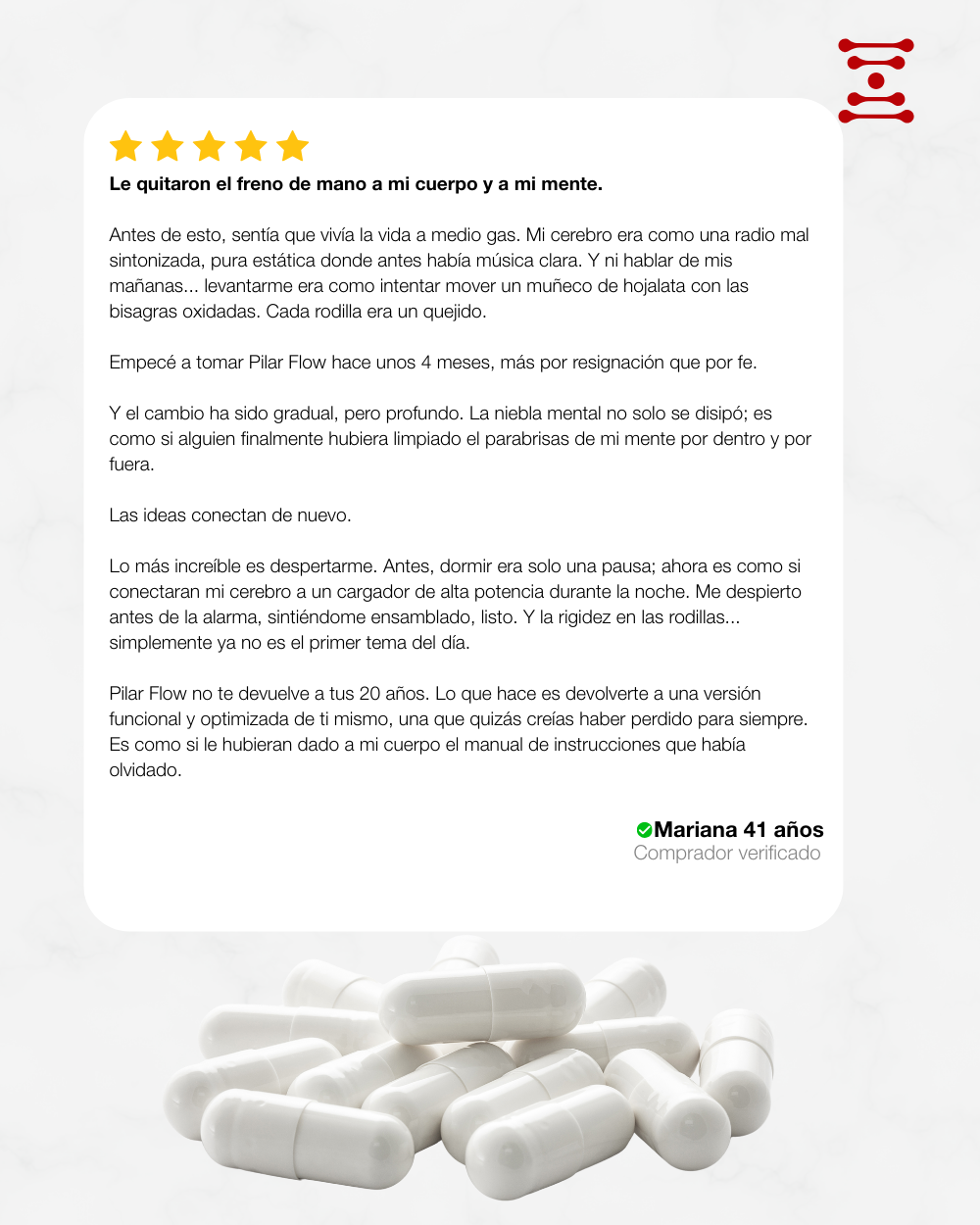 PILAR FLOW(Magnesio L-Treonato, Cúrcuma, D3, K2)