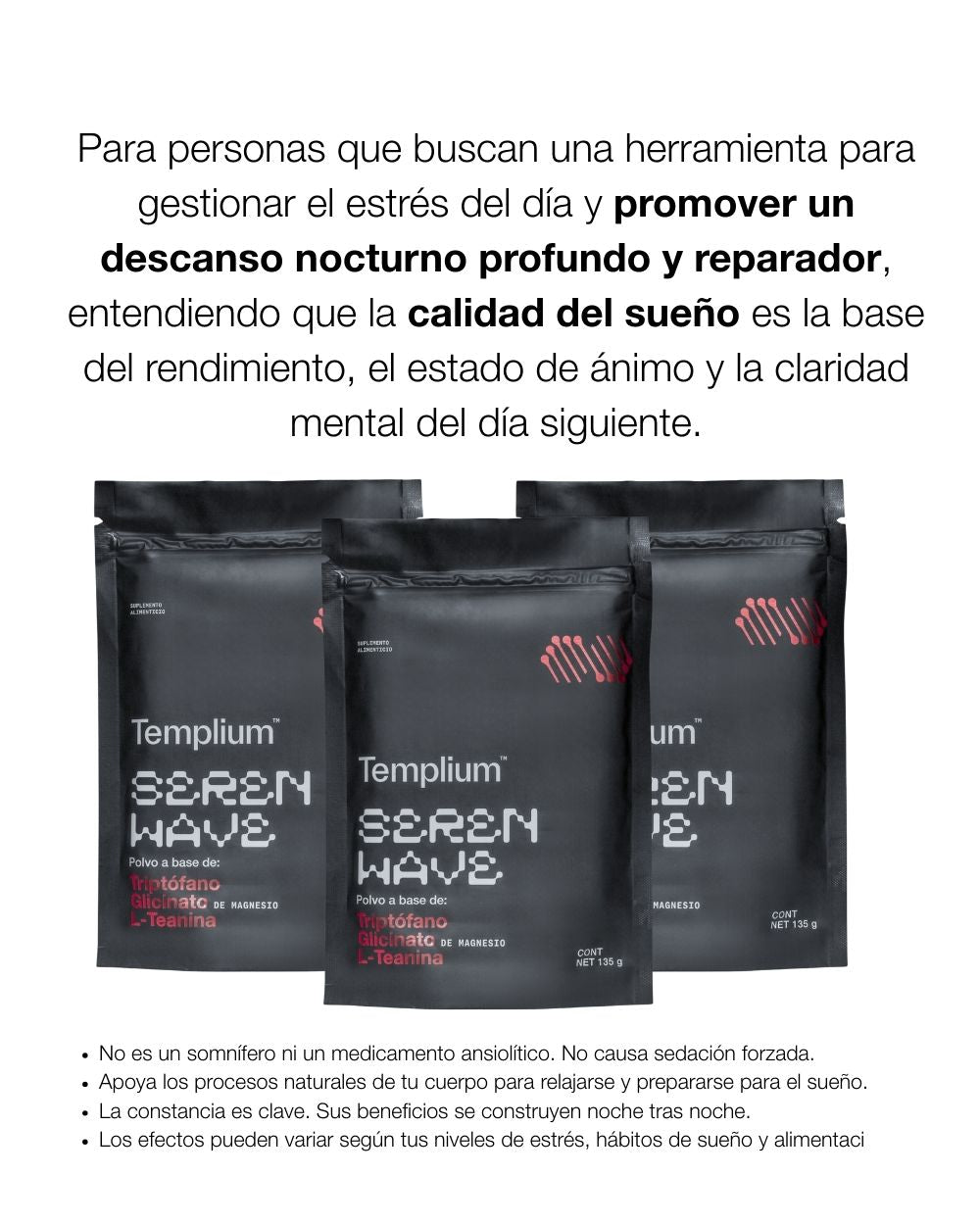 SEREN WAVE (Triptófano, Glicinato de Magnesio, L-Teanina)
