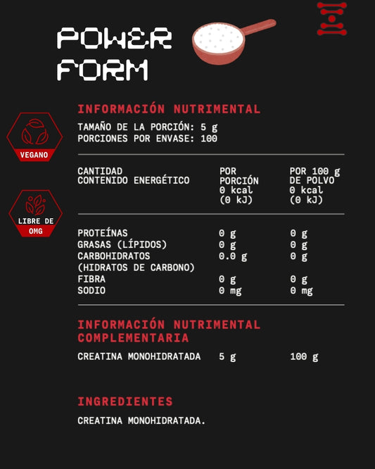 POWER FORM (creatina monohidratada)