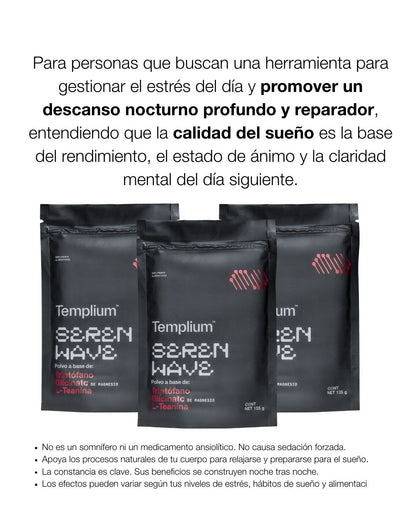 SEREN WAVE (Triptófano, Glicinato de Magnesio, L-Teanina)